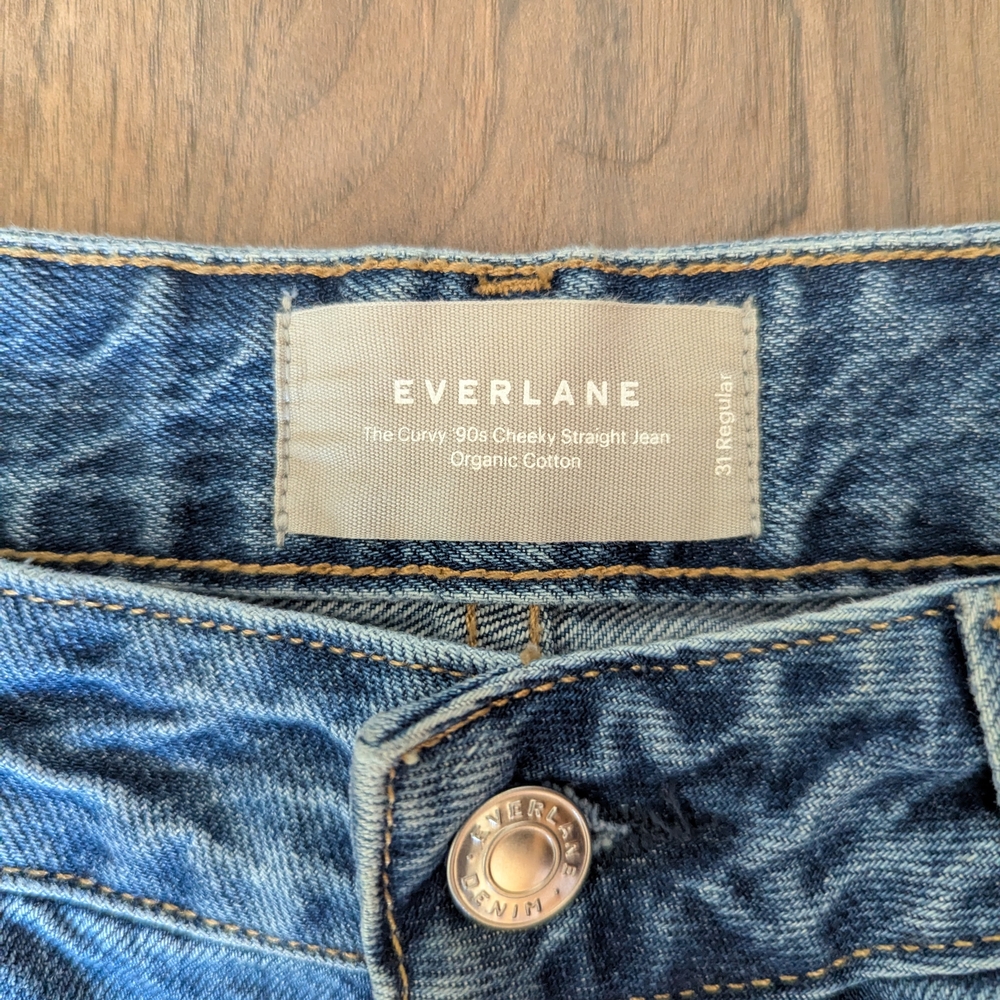 Everlane Organic Cotton Blue Jeans